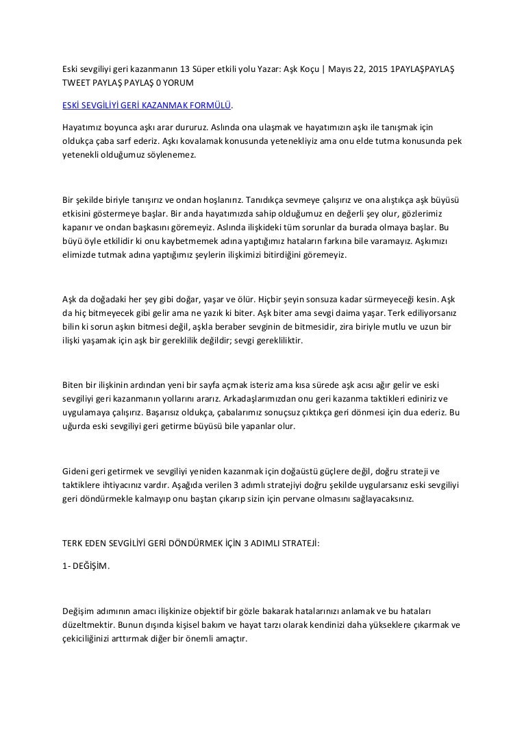 Sevgilinizi Değiştirmeye Çalışmayın Sevgilinizi Değiştirmeye Çalışmayın